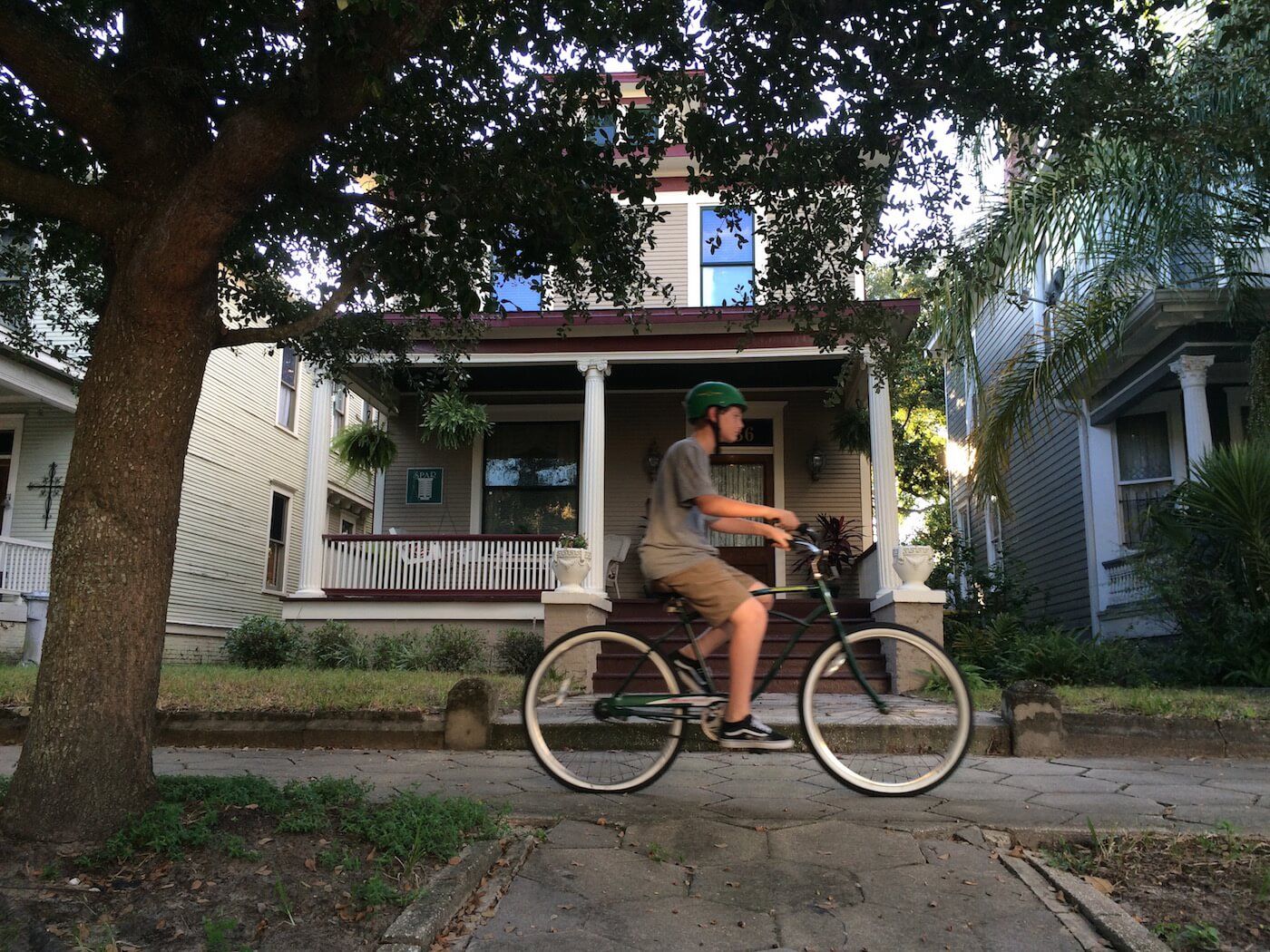 Jacksonville resident riding bike